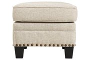Claredon Linen Ottoman - Gate FurnitureOttoman