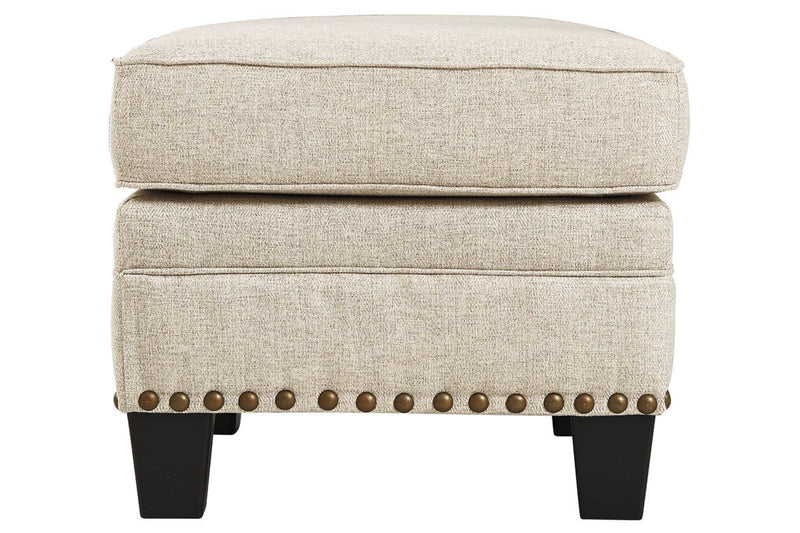 Claredon Linen Ottoman - Gate FurnitureOttoman