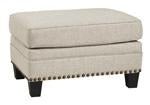 Claredon Linen Ottoman - Gate FurnitureOttoman