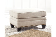 Claredon Linen Ottoman - Gate FurnitureOttoman
