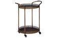 Clarkburn Bronze Finish Bar Cart - A4000100 - Gate Furniture
