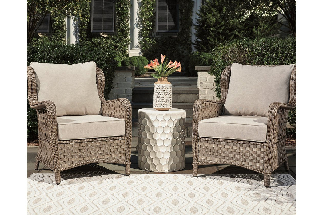 Clear Ridge Light Brown Lounge Chair with Cushion (Set of 2) - P361-820 - Gate Furniture