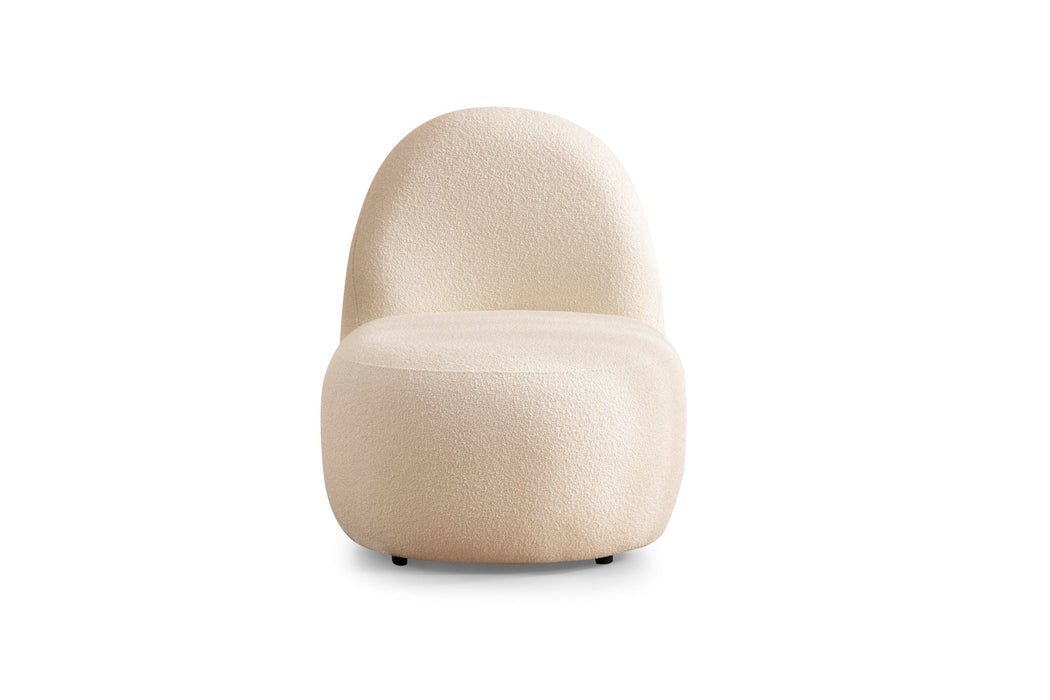 Cloe Ivory Boucle Accent Chair - CLOEIVORY-CHAIR