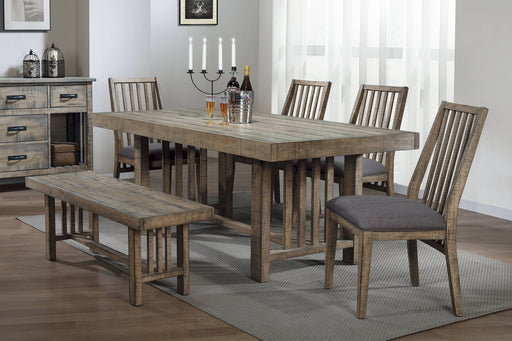 Codie Weathered Brown Dining Set - Gate FurnitureDining Room Set