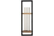 Colburn Natural/Black Wall Sconce - Gate FurnitureSconce