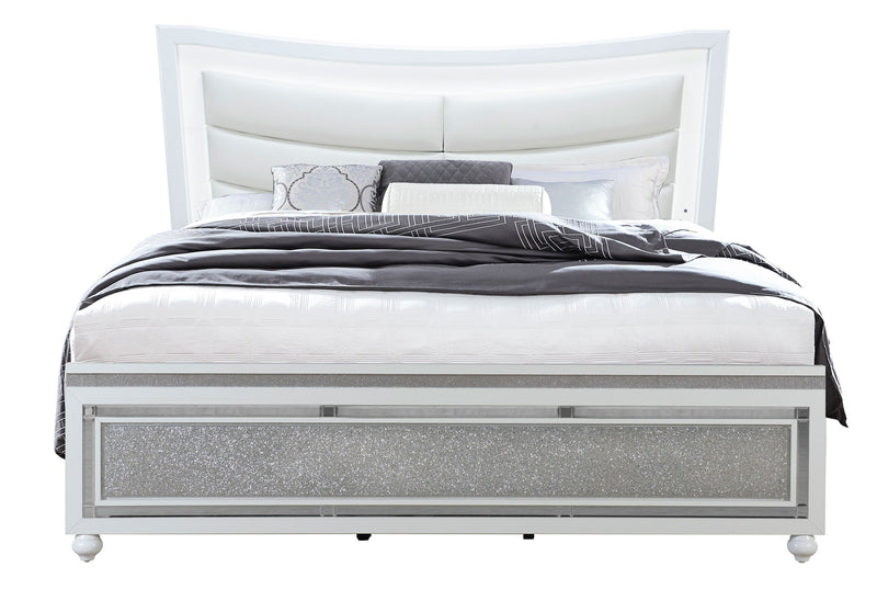 Collete White King Bed Group - COLLETE-WHITE-KBG - Gate Furniture