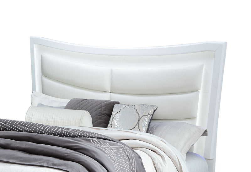 Collete White King Bed - COLLETE-WHITE-KB - Gate Furniture