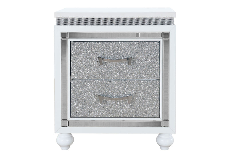 Collete White Nightstand - COLLETE-WHITE-NS - Gate Furniture