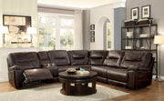 Columbus Brown Reclining Sectional - Gate FurnitureSectional