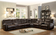 Columbus Brown Reclining Sectional - Gate FurnitureSectional