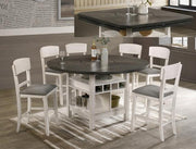 Conner Chalk - Gray Counter Height Set - Gate FurnitureCounter Height Set