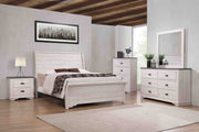 Coralee Chalk/Gray King Sleigh Bed - Gate FurnitureKing Bed