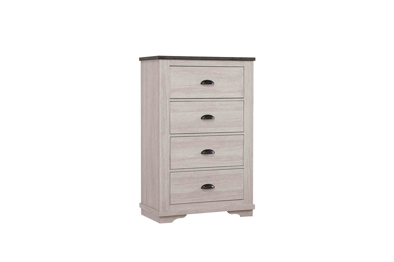 Coralee Chalk/Gray Sleigh Bedroom Set - Gate FurnitureBedroom Set