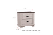 Coralee Chalk/Gray Sleigh Bedroom Set - Gate FurnitureBedroom Set