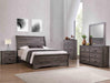 Coralee Gray King Sleigh Bed - Gate Furniture