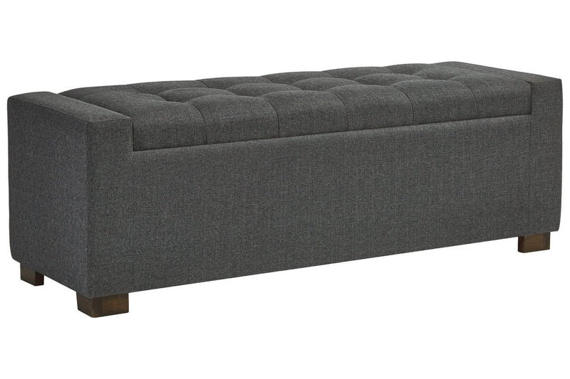Cortwell Gray Storage Bench - Gate FurnitureAccent Bench