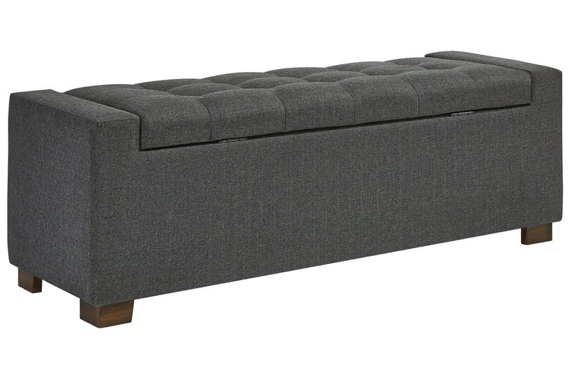 Cortwell Gray Storage Bench - Gate FurnitureAccent Bench