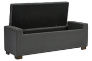 Cortwell Gray Storage Bench - Gate FurnitureAccent Bench