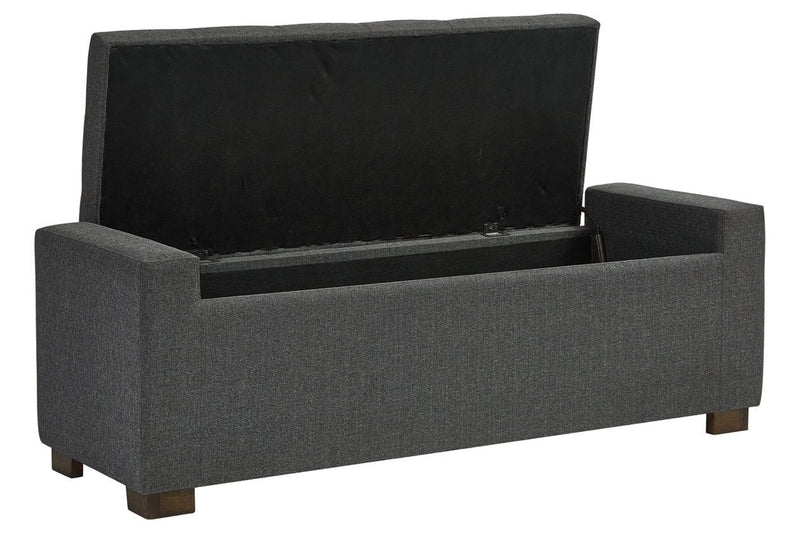 Cortwell Gray Storage Bench - Gate FurnitureAccent Bench