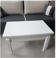 Cosmos Transformer Table White - i39238 - Gate Furniture