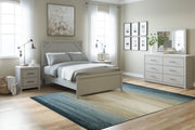 Cottenburg Light Gray - White Full Panel Bed - Gate FurnitureFull Bed