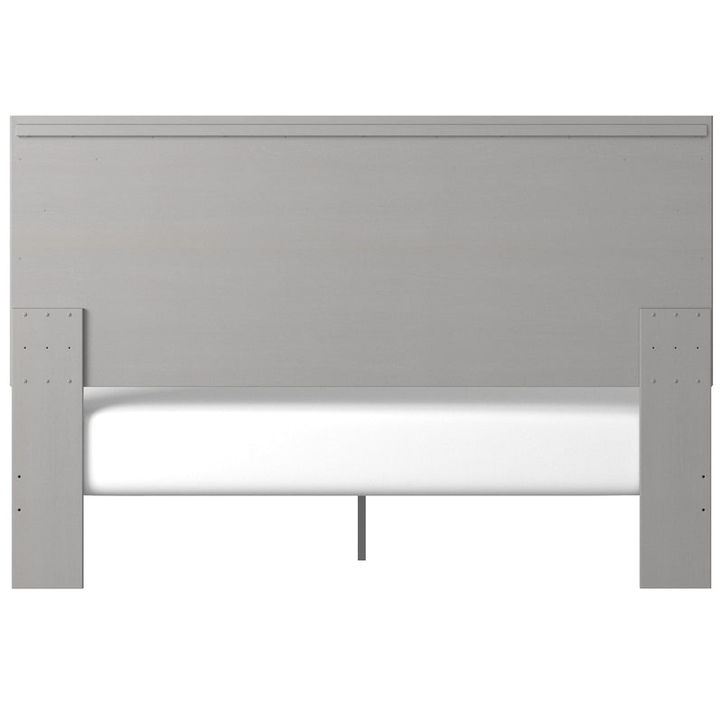 Cottenburg Light Gray - White King Panel Bed - Gate FurnitureKing Bed