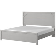 Cottenburg Light Gray - White King Panel Bed - Gate FurnitureKing Bed