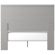 Cottenburg Light Gray - White Queen Panel Bed - Gate FurnitureQueen Bed