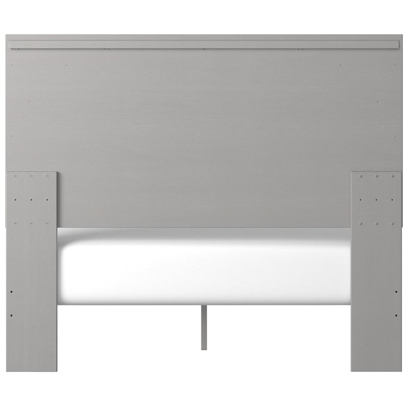 Cottenburg Light Gray - White Queen Panel Bed - Gate FurnitureQueen Bed