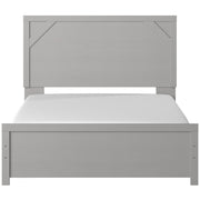 Cottenburg Light Gray - White Queen Panel Bed - Gate FurnitureQueen Bed