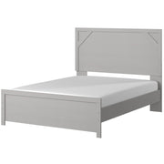 Cottenburg Light Gray - White Queen Panel Bed - Gate FurnitureQueen Bed