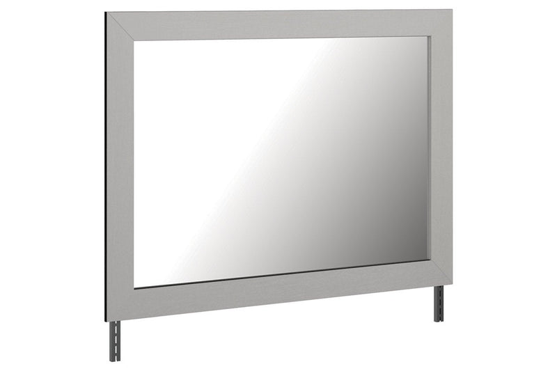 Cottonburg Light Gray/White Bedroom Mirror - Gate FurnitureMirror
