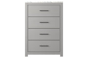 Cottonburg Light Gray/White Chest of Drawers - Gate FurnitureChest