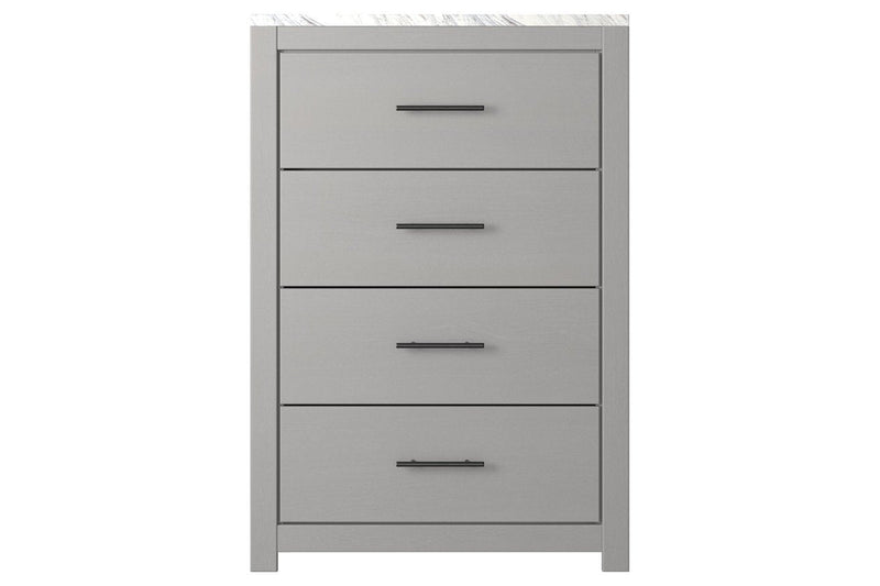 Cottonburg Light Gray/White Chest of Drawers - Gate FurnitureChest