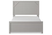 Cottonburg Light Gray/White Full Panel Bed - Gate FurnitureFull Bed