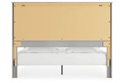 Cottonburg Light Gray/White King Panel Bed - Gate FurnitureKing Bed