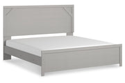 Cottonburg Light Gray/White King Panel Bed - Gate FurnitureKing Bed