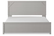 Cottonburg Light Gray/White King Panel Bed - Gate FurnitureKing Bed