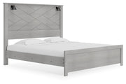 Cottonburg Light Gray/White King Panel Bed - Gate FurnitureKing Bed