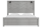Cottonburg Light Gray/White King Panel Bed - Gate FurnitureKing Bed