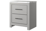 Cottonburg Light Gray/White Nightstand - Gate FurnitureNightstand
