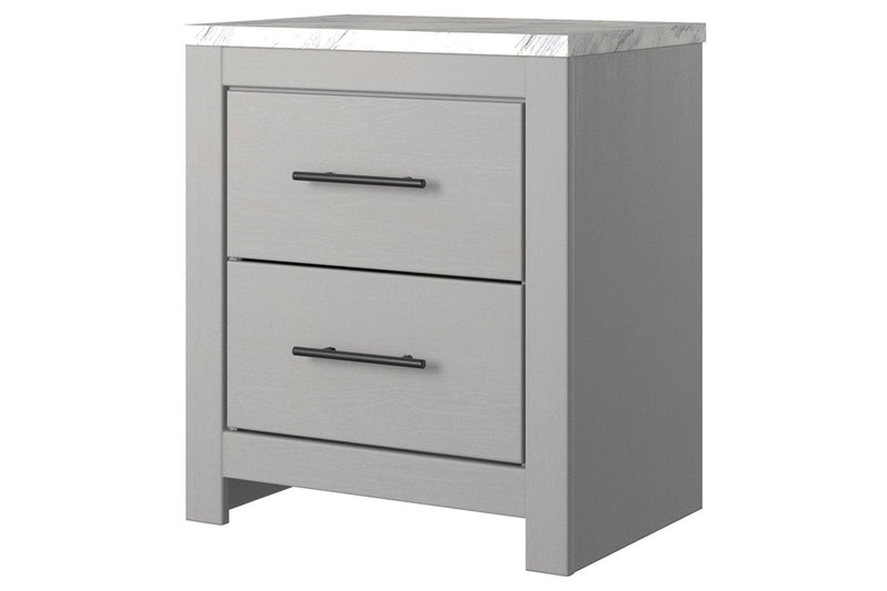 Cottonburg Light Gray/White Nightstand - Gate FurnitureNightstand