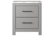 Cottonburg Light Gray/White Nightstand - Gate FurnitureNightstand