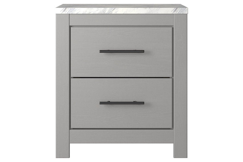 Cottonburg Light Gray/White Nightstand - Gate FurnitureNightstand