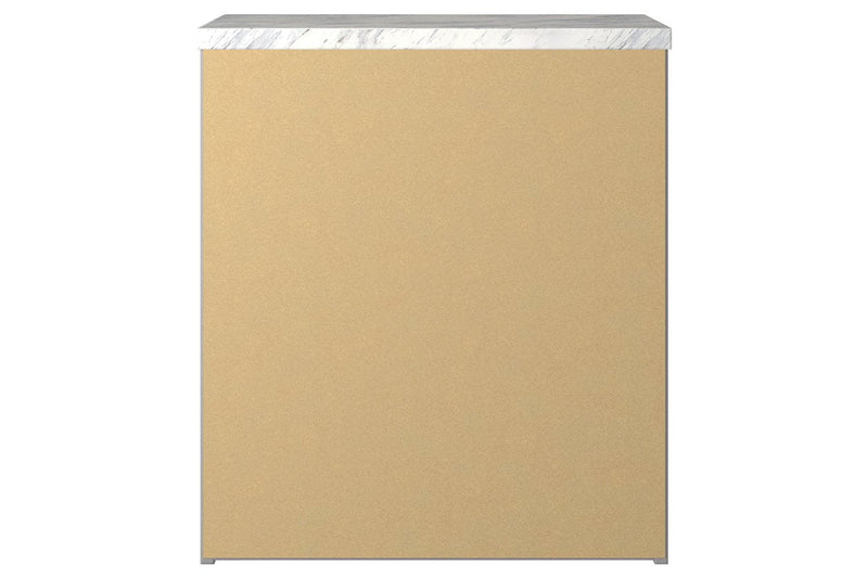 Cottonburg Light Gray/White Nightstand - Gate FurnitureNightstand