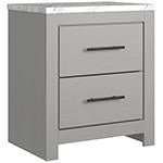 Cottonburg Light Gray/White Nightstand - Gate FurnitureNightstand