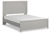 Cottonburg Light Gray/White Queen Panel Bed - Gate FurnitureQueen Bed
