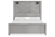 Cottonburg Light Gray/White Queen Panel Bed - Gate FurnitureQueen Bed
