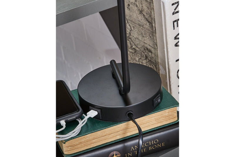 Covybend Black Desk Lamp - Gate FurnitureTable Lamp