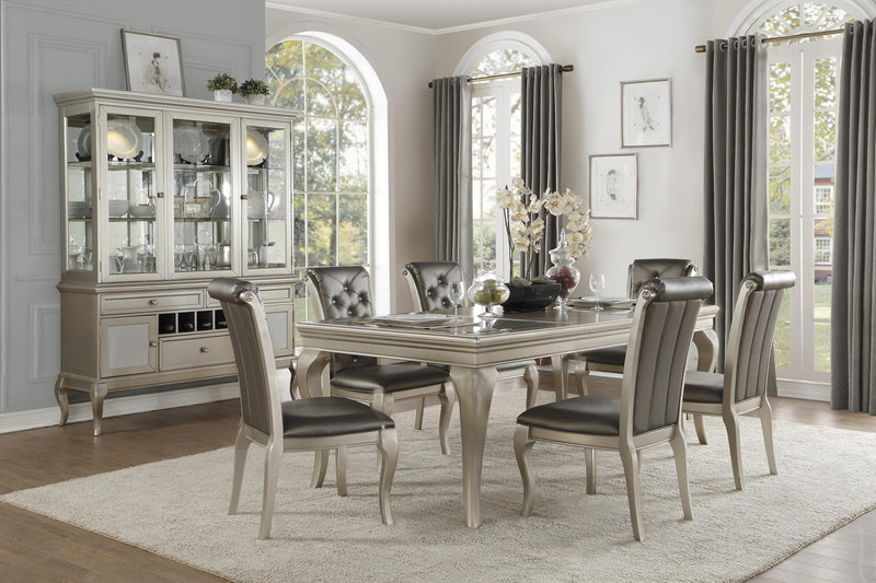 Crawford Silver Extendable Dining Set - Gate FurnitureDining Room Set